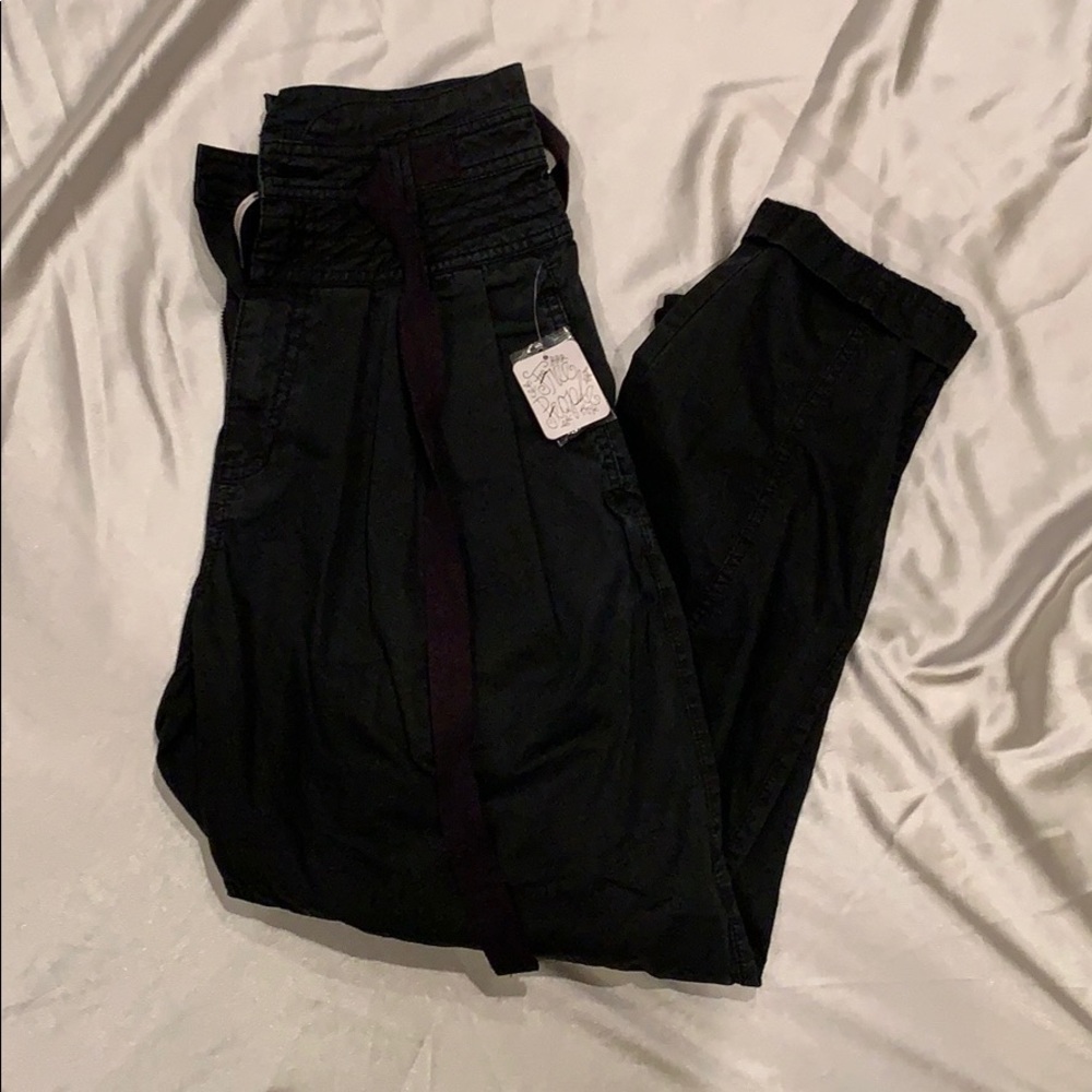 Free people black joggers size 0